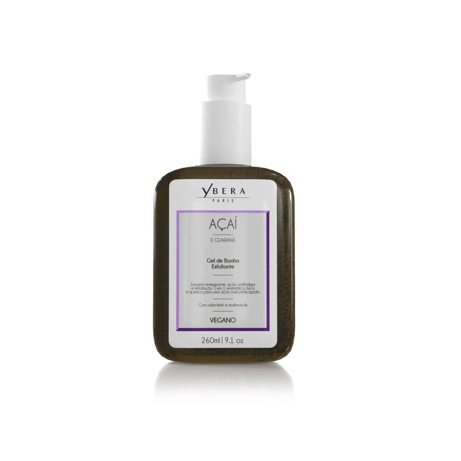 Gel de Banho Esfoliante Açaí e Guaraná 260ml – Ybera Paris