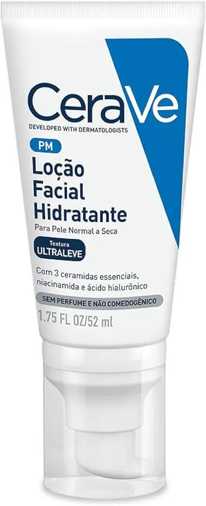 CeraVe Loção Facial Pele Normal a Seca: rápica absorção