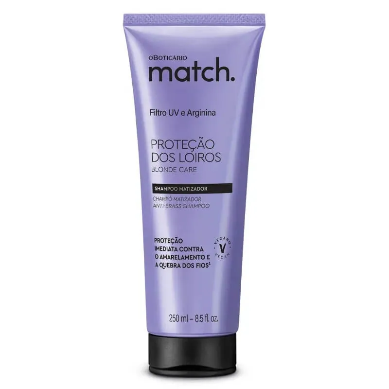 Shampoo Matizador Match Proteção dos Loiros – O Boticário