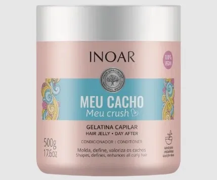 Gelatina para cabelo ondulado