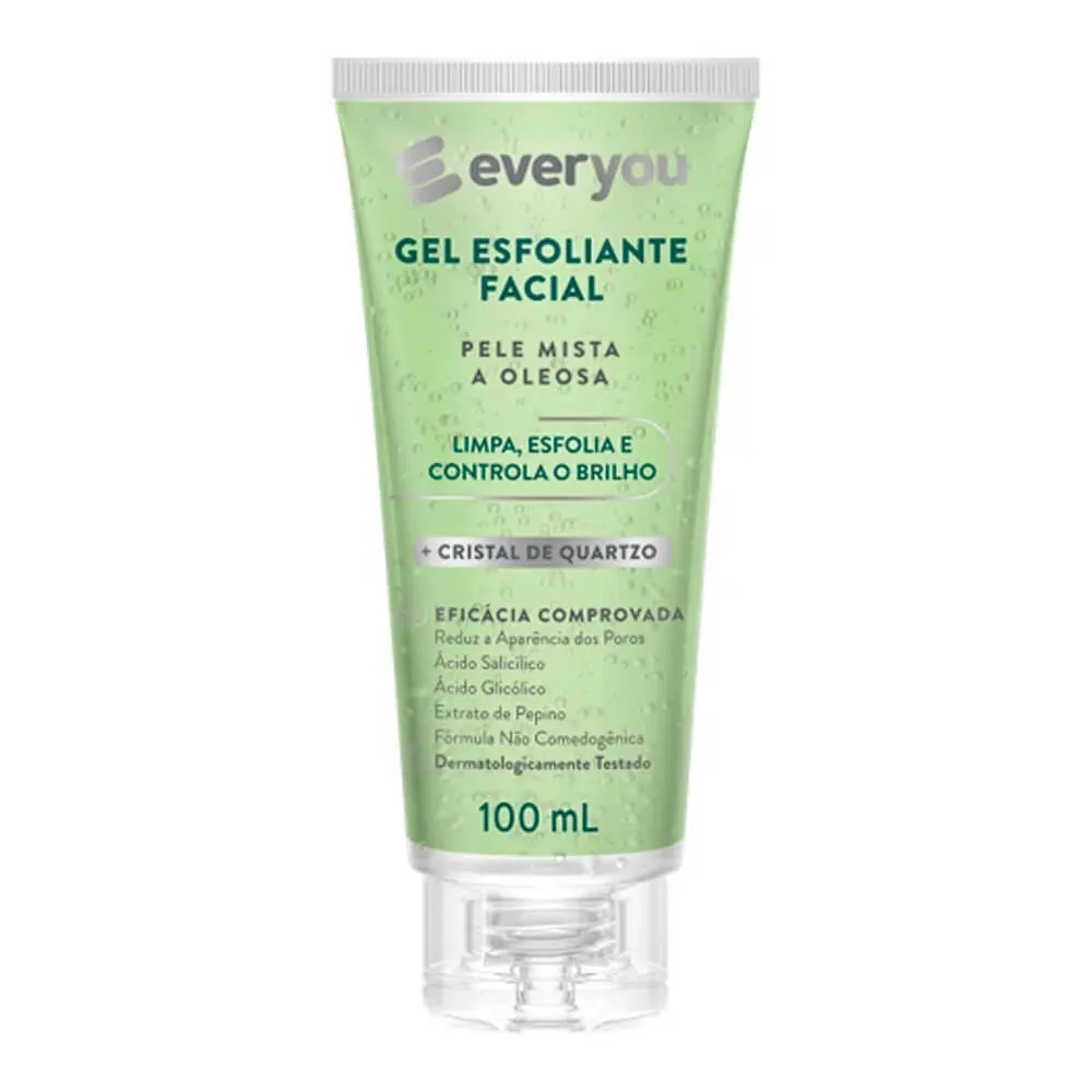 Gel Esfoliante Facial Pele Mista à Oleosa – Ever You