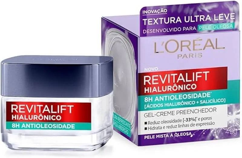 L'Oréal Paris Hialurônico Gel Creme Preenchedor Antioleosidade Revitalift