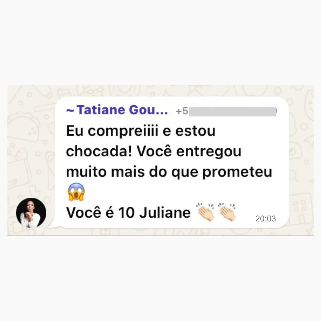 Depoimento Figurinhas da Ju