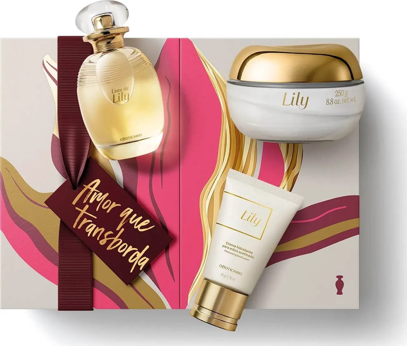 Kit Lily Boticário Perfumaria Para Presentes