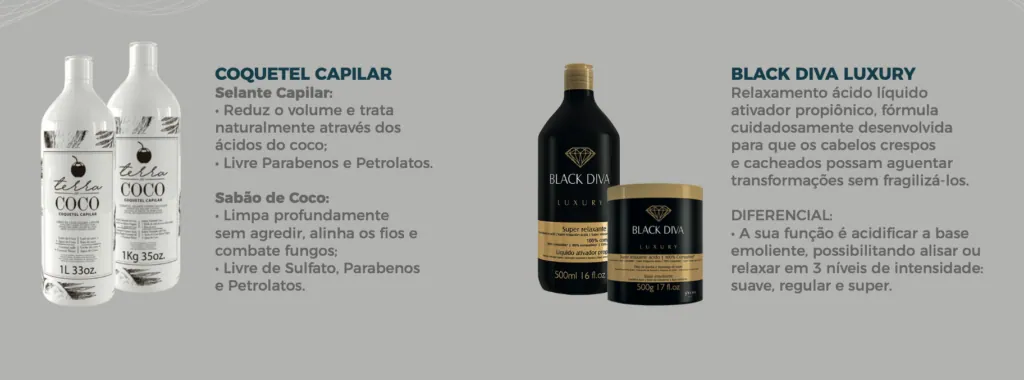 produtos disponiveis na linha profissional ybera4
