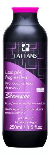 Shampoo Lisos Pós-Progressiva Lattans